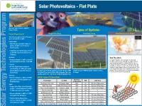 PV Flat Plate Technology Overview
