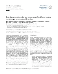 Real-Time Remote Detection and Measurement for Airborne Imaging Spectroscopy: a Case Study with Methane