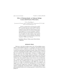 Effect of Montmorilonite on Chitosan-Lithium Acetate Solid Polymer Electrolytes