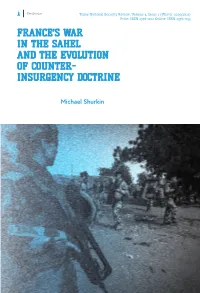 France's War in the Sahel and the Evolution of Counter- Insurgency Doctrine