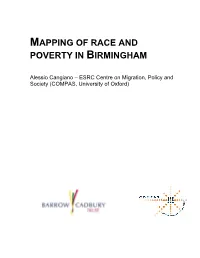 Mapping of Race and Poverty in Birmingham