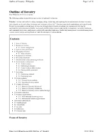 Outline of Forestry - Wikipedia Page 1 of 18