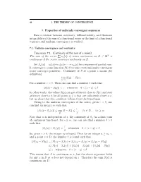 7. Properties of Uniformly Convergent Sequences