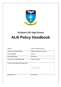 ALN Policy Handbook