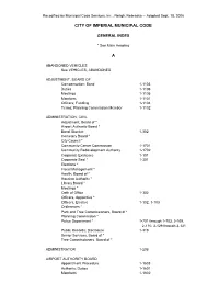 Chapter I – Civil Administration