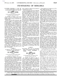 Extensions of Remarks E129 EXTENSIONS of REMARKS