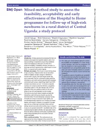 Mixed- Method Study to Assess the Feasibility, Acceptability and Early Effectiveness of the Hospital to Home Programme for Follo