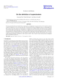 On the Definition of Superclusters
