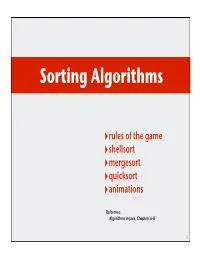 Sorting Algorithms