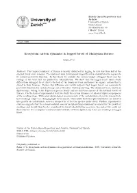 Ecosystem Carbon Dynamics in Logged Forest of Malaysian Borneo