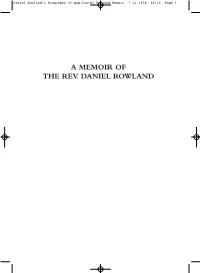 Memoir of Daniel Rowland