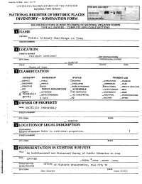 National Register of Historic Places Inventory -- Nomination Form