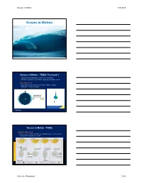 Oceans in Motion TCS 2018