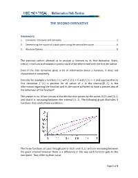 The Second Derivative