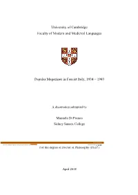 University of Cambridge Faculty of Modern and Medieval Languages