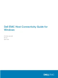 Dell EMC Host Connectivity Guide for Windows