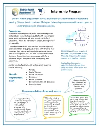 Internship Program