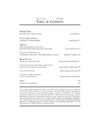 Table of Contents