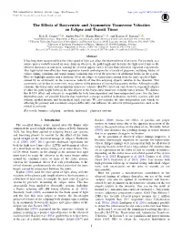 The Effects of Barycentric and Asymmetric Transverse Velocities on Eclipse and Transit Times