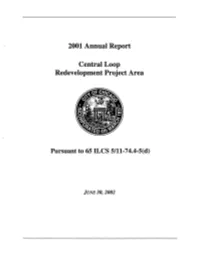 2001 Annual Report Central Loop Redevelopment Project Area