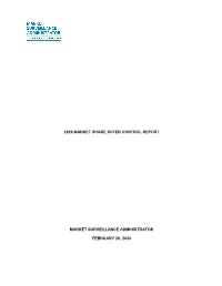 2020 Market Share Offer Control Report