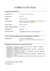 Curriculum Vitae