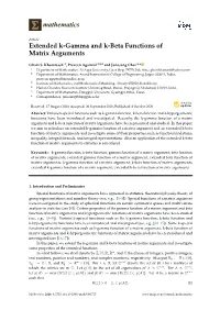 Extended K-Gamma and K-Beta Functions of Matrix Arguments