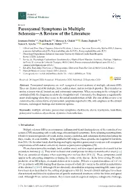 Paroxysmal Symptoms in Multiple Sclerosis—A Review of the Literature
