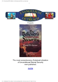 The Believer´S Conditional Security