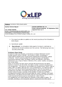 1 | P a G E 1. This Report Provides an Update on the Recent Priorities of The