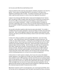 An Interview with Mike Holmes by Rick Bunzel, ACI