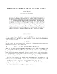 Shifted Jacobi Polynomials and Delannoy Numbers