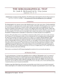 THE BIBLIOGRAPHICAL TEST D R