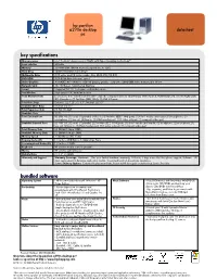 HP Pavilion Data Sheet