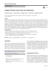 Imaging of Thoracic Hernias: Types and Complications