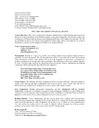 Syllabus Is Intended to Provide an Overview of the Course