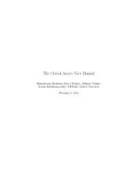 The Global Arrays User Manual