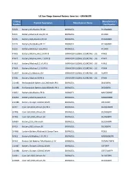 UC San Diego General Battery Item List - GRAINGER