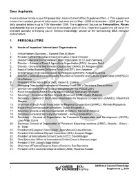 Additional General Knowledge Supplement I 2009