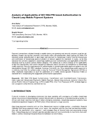 Analysis of Applicability of ISO 9564 PIN Based Authentication to Closed-Loop Mobile Payment Systems