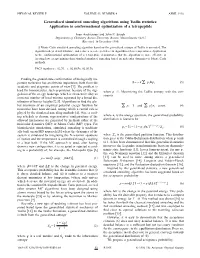 Generalized Simulated Annealing Algorithms Using Tsallis Statistics: Application to Conformational Optimization of a Tetrapeptide