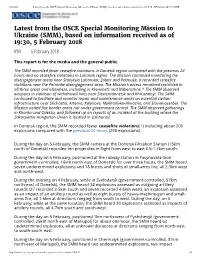 Late T from the O C Pecial Monitoring Mi Ion to Ukraine ( MM