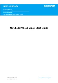 NOEL-XCKU-EX Quick Start Guide