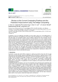 Review on the Current Composting Practices and the Potential Of