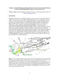 1 Evidence of Glacial Readvances During Recession from the Last