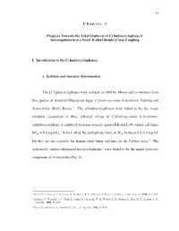 53 Chapter 3 Progress Towards the Total Synthesis Of