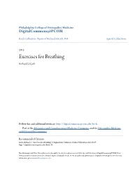 Exercises for Breathing Richard S