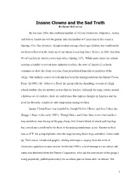 Insane Clowns and the Sad Truth by Brent Mccorvey