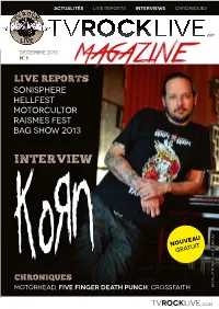 Interviews Chroniques