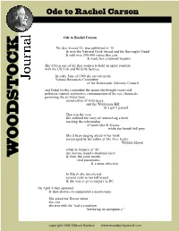 Ode to Rachel Carson